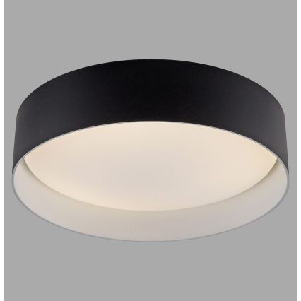 Schöner Wohnen 14593-18 - Lámpara de techo LED regulable TAVOLI, 10 W, 230 V, 2700-6500 K, Ø 28,5 cm, negro + mando a distancia