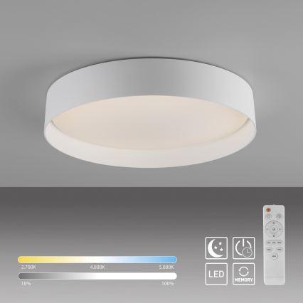 Schöner Wohnen 14594-16 - Luminaria LED de techo regulable TAVOLI LED/20W/230V 2700-6500K Ø 39 cm blanca + mando a distancia