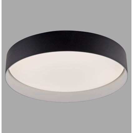 Schöner Wohnen 14594-18 - Plafón LED regulable TAVOLI, 20 W, 230 V, 2700–6500 K, Ø 39 cm, negro, con mando a distancia