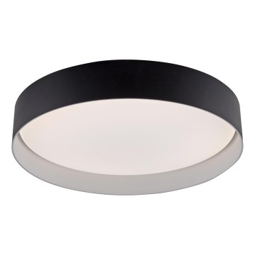 Schöner Wohnen 14594-18 - Plafón LED regulable TAVOLI, 20 W, 230 V, 2700–6500 K, Ø 39 cm, negro, con mando a distancia