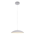Schöner Wohnen 14606-16 - Lámpara colgante regulable con cable LENTE LED/17W/230V Ø 40 cm blanca