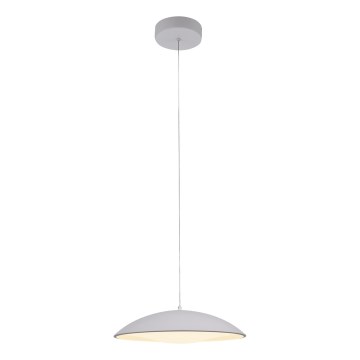 Schöner Wohnen 14606-16 - Lámpara colgante regulable con cable LENTE LED/17W/230V Ø 40 cm blanca