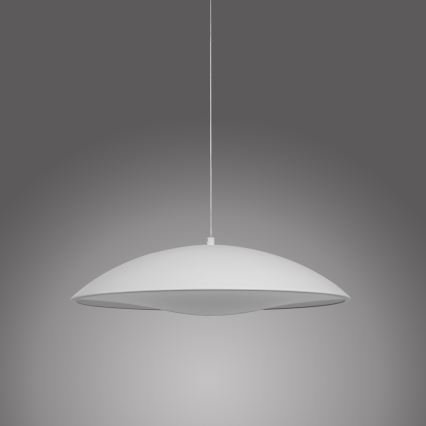 Schöner Wohnen 14606-16 - Lámpara colgante regulable con cable LENTE LED/17W/230V Ø 40 cm blanca
