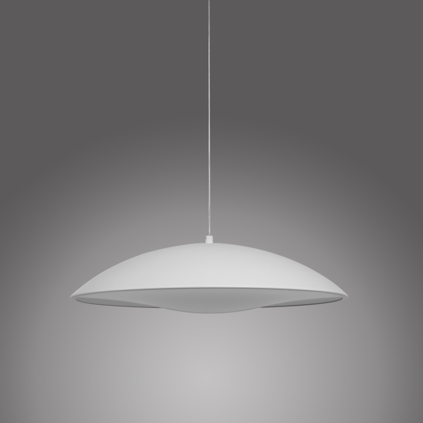 Schöner Wohnen 14606-16 - Lámpara colgante regulable con cable LENTE LED/17W/230V Ø 40 cm blanca