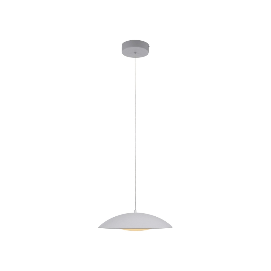 Schöner Wohnen 14606-16 - Lámpara colgante regulable con cable LENTE LED/17W/230V Ø 40 cm blanca