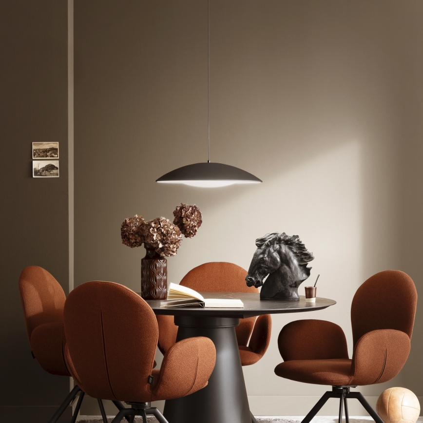 Schöner Wohnen 14606-18 - LENTE lámpara colgante LED regulable suspendida por cable LED/17W/230V Ø 40 cm negra