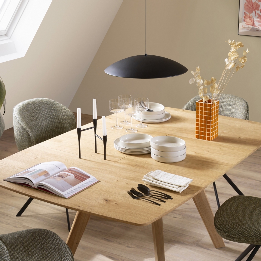 Schöner Wohnen 14606-18 - LENTE lámpara colgante LED regulable suspendida por cable LED/17W/230V Ø 40 cm negra