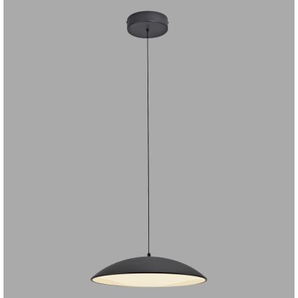 Schöner Wohnen 14606-18 - LENTE lámpara colgante LED regulable suspendida por cable LED/17W/230V Ø 40 cm negra