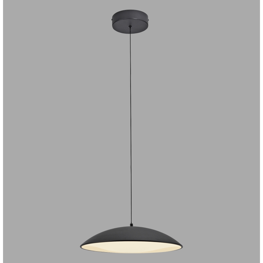 Schöner Wohnen 14606-18 - LENTE lámpara colgante LED regulable suspendida por cable LED/17W/230V Ø 40 cm negra