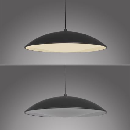 Schöner Wohnen 14606-18 - LENTE lámpara colgante LED regulable suspendida por cable LED/17W/230V Ø 40 cm negra