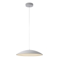 Schöner Wohnen 14607-16 - Lámpara colgante LED regulable con cable LENTE LED/23W/230V diámetro 50 cm blanco
