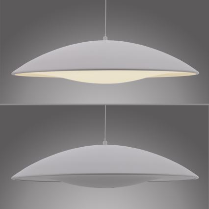 Schöner Wohnen 14607-16 - Lámpara colgante LED regulable con cable LENTE LED/23W/230V diámetro 50 cm blanco