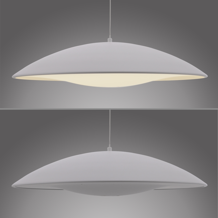 Schöner Wohnen 14607-16 - Lámpara colgante LED regulable con cable LENTE LED/23W/230V diámetro 50 cm blanco