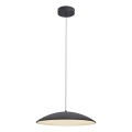 Schöner Wohnen 14607-18 - Lámpara colgante regulable con cable LENTE LED/23W/230V Ø 50 cm negro