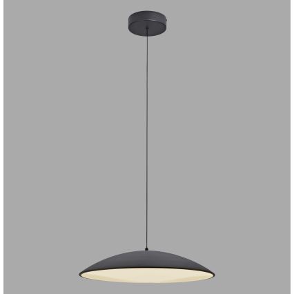 Schöner Wohnen 14607-18 - Lámpara colgante regulable con cable LENTE LED/23W/230V Ø 50 cm negro