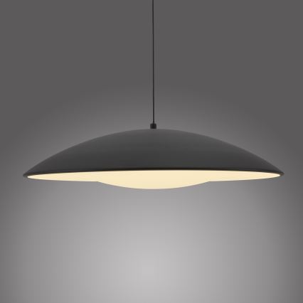 Schöner Wohnen 14607-18 - Lámpara colgante regulable con cable LENTE LED/23W/230V Ø 50 cm negro