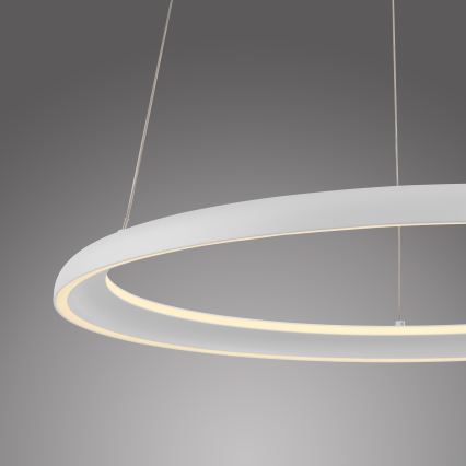 Schöner Wohnen 15570-16 - Lámpara colgante regulable con cable QUILLO LED/36W/230V Ø 60 cm blanca