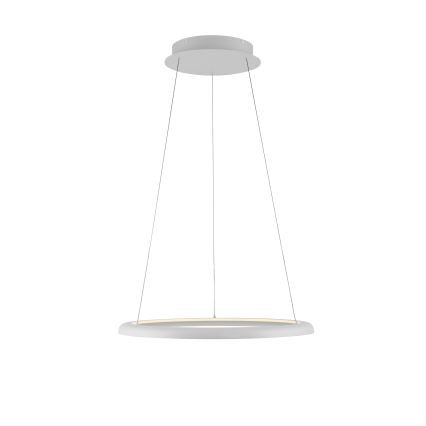 Schöner Wohnen 15570-16 - Lámpara colgante regulable con cable QUILLO LED/36W/230V Ø 60 cm blanca