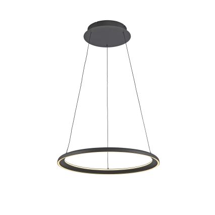 Schöner Wohnen 15570-18 - Lámpara colgante LED regulable con cable QUILLO LED/36W/230V Ø 60 cm negra