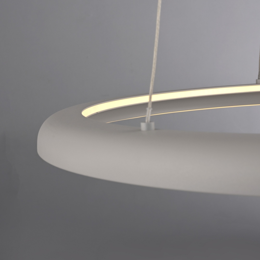 Schöner Wohnen 15570-39 - Lámpara colgante LED regulable con cable de suspensión QUILLO LED/36W/230V Ø 60 cm gris