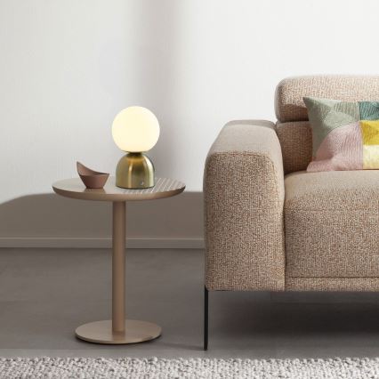 Schöner Wohnen 19218-12 - Lámpara de mesa recargable táctil regulable RUDI LED/1,2W/5V 3000-6000K 1200 mAh dorada