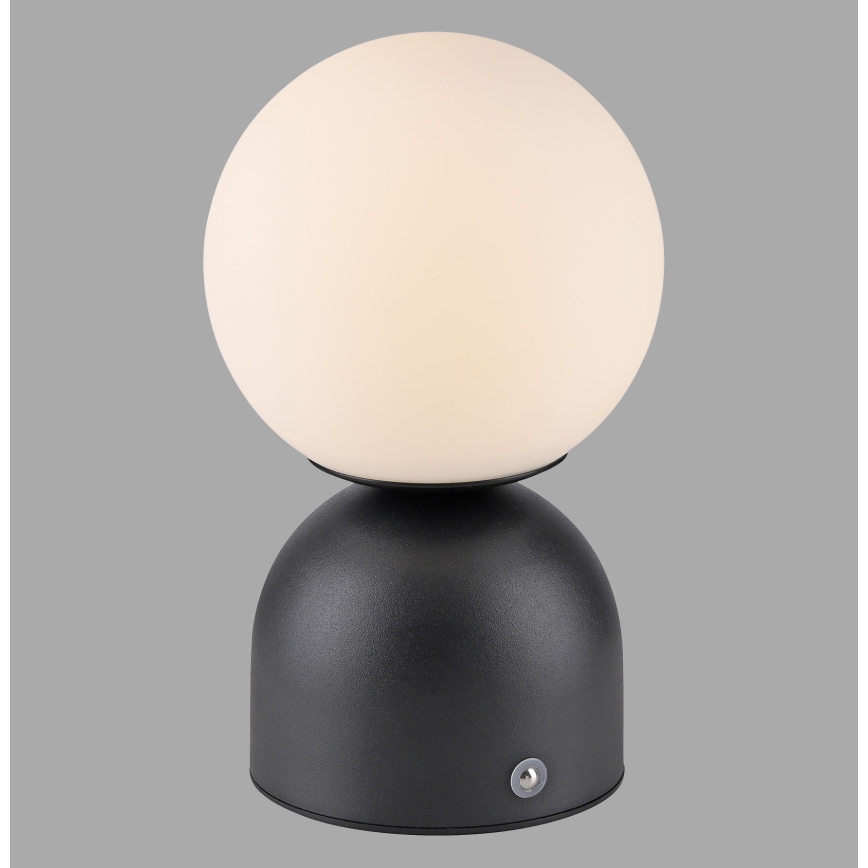 Schöner Wohnen 19218-18 - Lámpara de sobremesa recargable táctil y regulable RUDI LED/1,2W/5V 3000-6000K 1200 mAh negra