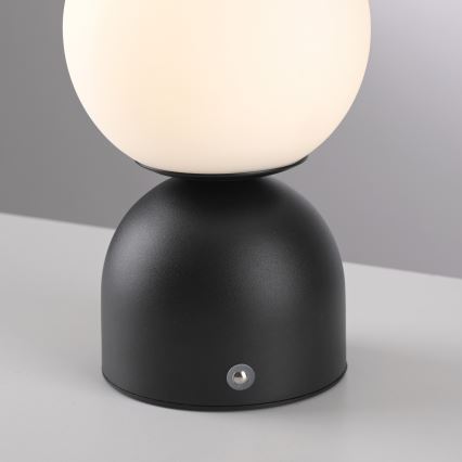 Schöner Wohnen 19218-18 - Lámpara de sobremesa recargable táctil y regulable RUDI LED/1,2W/5V 3000-6000K 1200 mAh negra