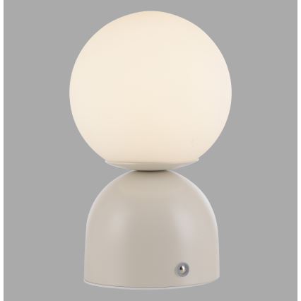 Schöner Wohnen 19218-39 - Lámpara de sobremesa LED recargable y regulable con control táctil RUDI LED/1,2W/5V 3000-6000K 1200 mAh gris