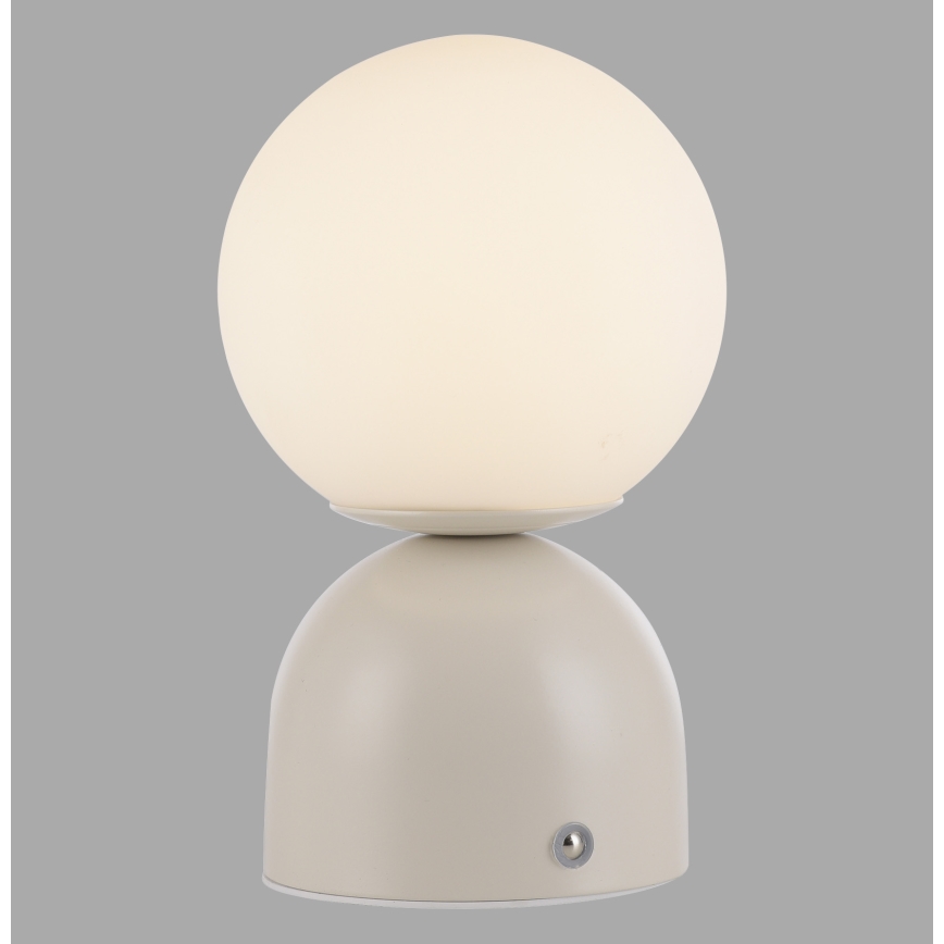 Schöner Wohnen 19218-39 - Lámpara de sobremesa LED recargable y regulable con control táctil RUDI LED/1,2W/5V 3000-6000K 1200 mAh gris