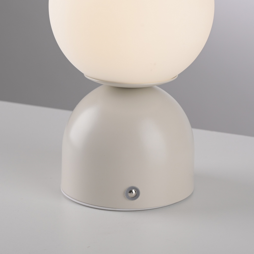 Schöner Wohnen 19218-39 - Lámpara de sobremesa LED recargable y regulable con control táctil RUDI LED/1,2W/5V 3000-6000K 1200 mAh gris