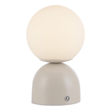 Schöner Wohnen 19218-39 - Lámpara de sobremesa LED recargable y regulable con control táctil RUDI LED/1,2W/5V 3000-6000K 1200 mAh gris