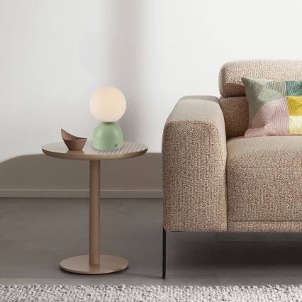 Schöner Wohnen 19218-43 - Lámpara de sobremesa LED recargable táctil regulable RUDI LED/1,2W/5V 3000-6000K 1200 mAh verde