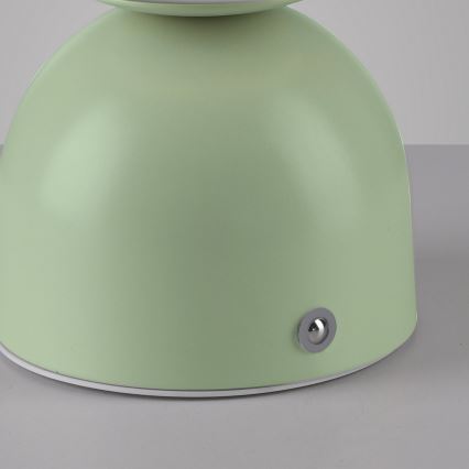 Schöner Wohnen 19218-43 - Lámpara de sobremesa LED recargable táctil regulable RUDI LED/1,2W/5V 3000-6000K 1200 mAh verde