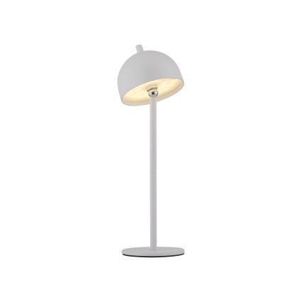 Schöner Wohnen 19244-16 - Lámpara de mesa para exterior BELLIS, LED táctil regulable y recargable, LED/2,5W/5V 2600 mAh IP54, blanca