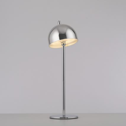 Schöner Wohnen 19244-17 - Lámpara de sobremesa exterior recargable, táctil y regulable BELLIS LED/2,5W/5V 2600 mAh IP54 cromo brillante