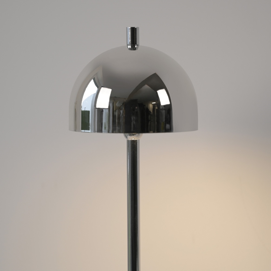 Schöner Wohnen 19244-17 - Lámpara de sobremesa exterior recargable, táctil y regulable BELLIS LED/2,5W/5V 2600 mAh IP54 cromo brillante