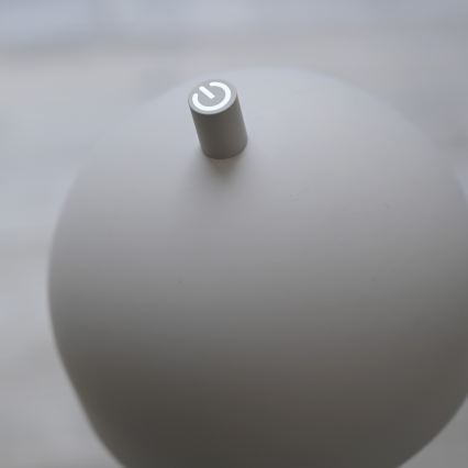 Schöner Wohnen 19244-39 - Lámpara de mesa LED recargable para exterior BELLIS, regulable con control táctil LED/2,5W/5V 2600 mAh IP54 gris