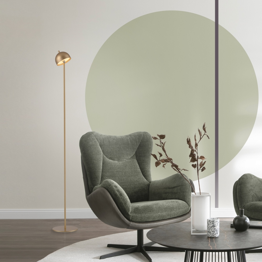 Schöner Wohnen 19245-12 - Lámpara de pie exterior recargable LED regulable con control táctil BELLIS LED/2,5W/5V 2600 mAh IP54 dorada