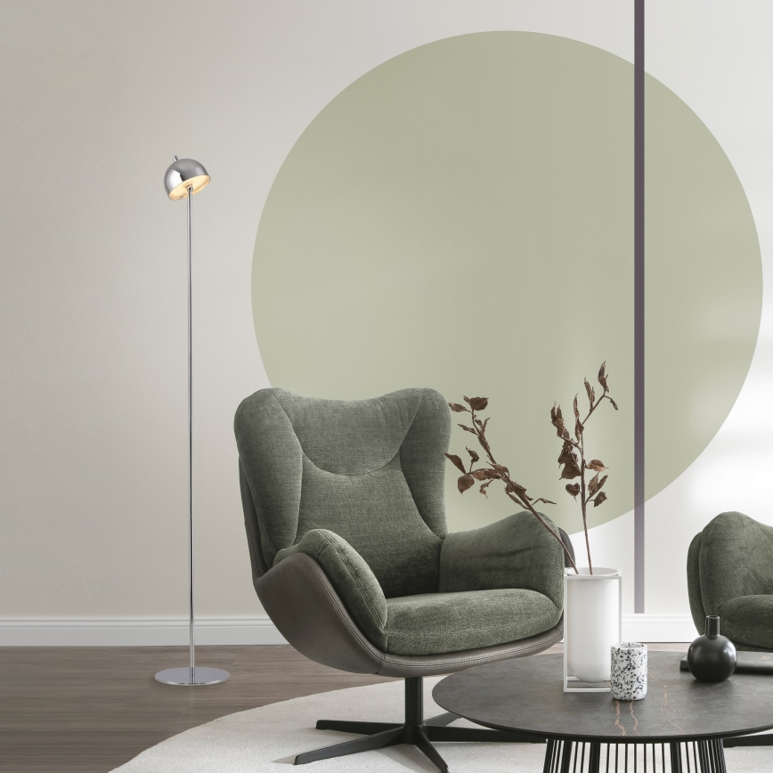 Schöner Wohnen 19245-17 - Lámpara de pie exterior recargable con control táctil y regulable BELLIS LED/2,5W/5V 2600 mAh IP54 cromo brillante