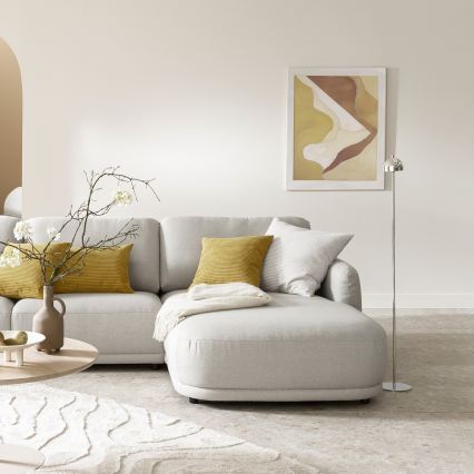 Schöner Wohnen 19245-17 - Lámpara de pie exterior recargable con control táctil y regulable BELLIS LED/2,5W/5V 2600 mAh IP54 cromo brillante