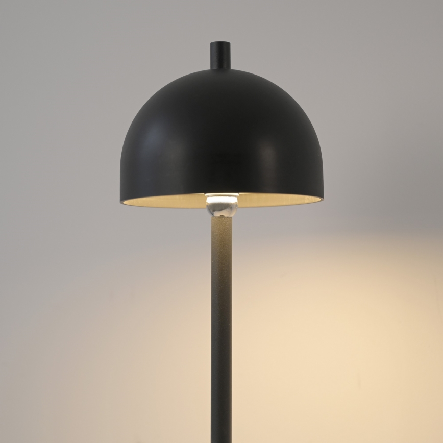 Schöner Wohnen 19245-18 - Lámpara de pie para exterior recargable, táctil y regulable LED BELLIS LED/2,5W/5V 2600 mAh IP54 negra