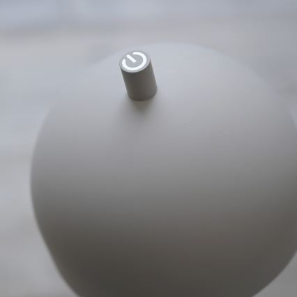 Schöner Wohnen 19245-39 - Lámpara de pie exterior recargable LED BELLIS, regulable con control táctil, 2,5W/5V, 2600 mAh, IP54, gris