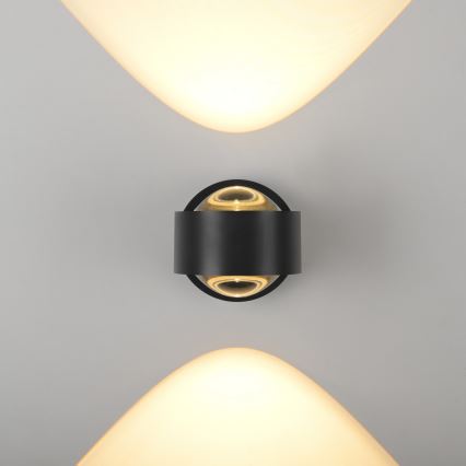 Schöner Wohnen 19331-18 - Aplique de pared LED CHIA 2xLED/2W/230V negro