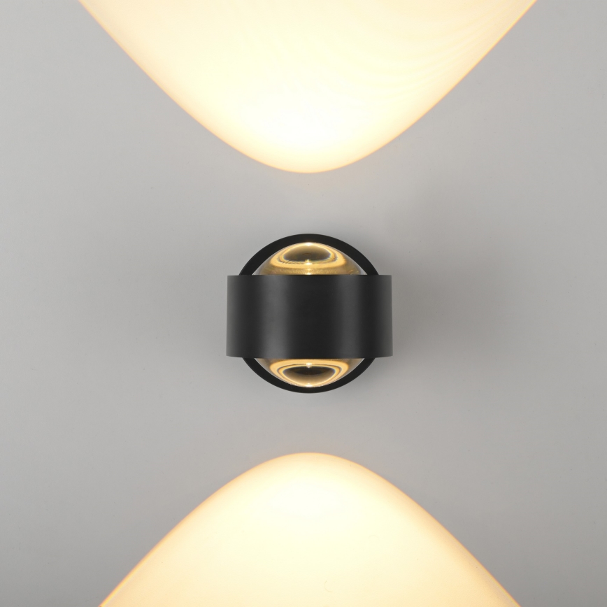 Schöner Wohnen 19331-18 - Aplique de pared LED CHIA 2xLED/2W/230V negro