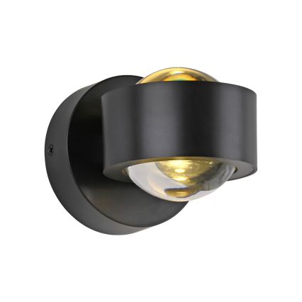 Schöner Wohnen 19331-18 - Aplique de pared LED CHIA 2xLED/2W/230V negro