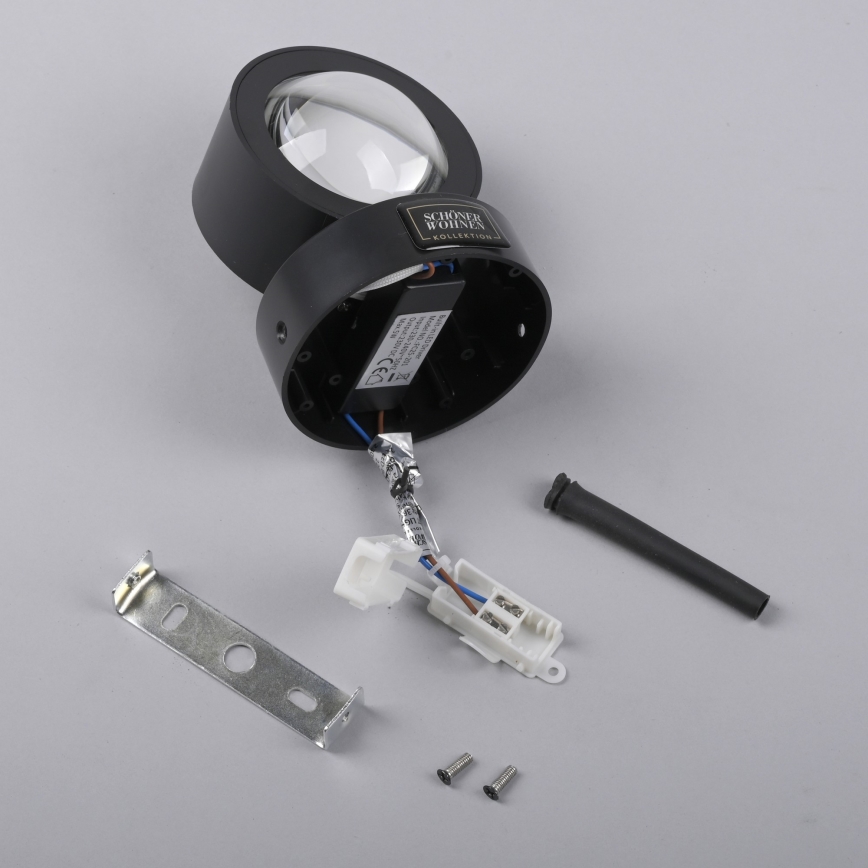 Schöner Wohnen 19331-18 - Aplique de pared LED CHIA 2xLED/2W/230V negro