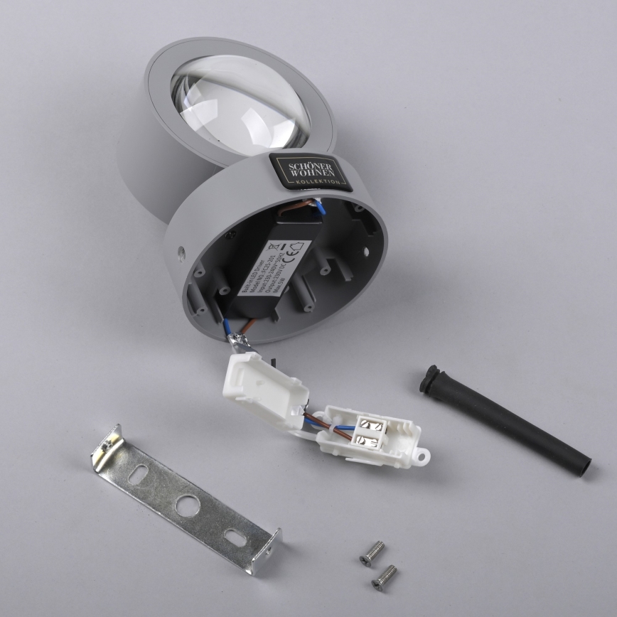 Schöner Wohnen 19331-21 - Aplique LED de pared CHIA 2xLED/2W/230V antracita