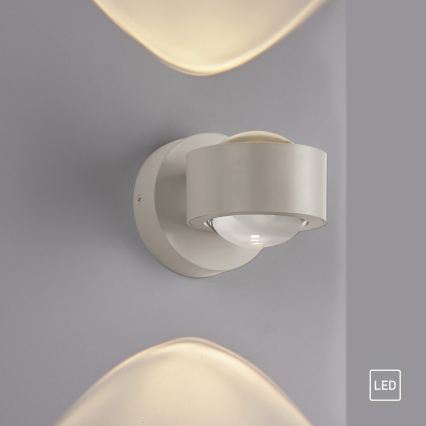 Schöner Wohnen 19331-39 - Aplique de pared LED CHIA 2xLED/2W/230V gris