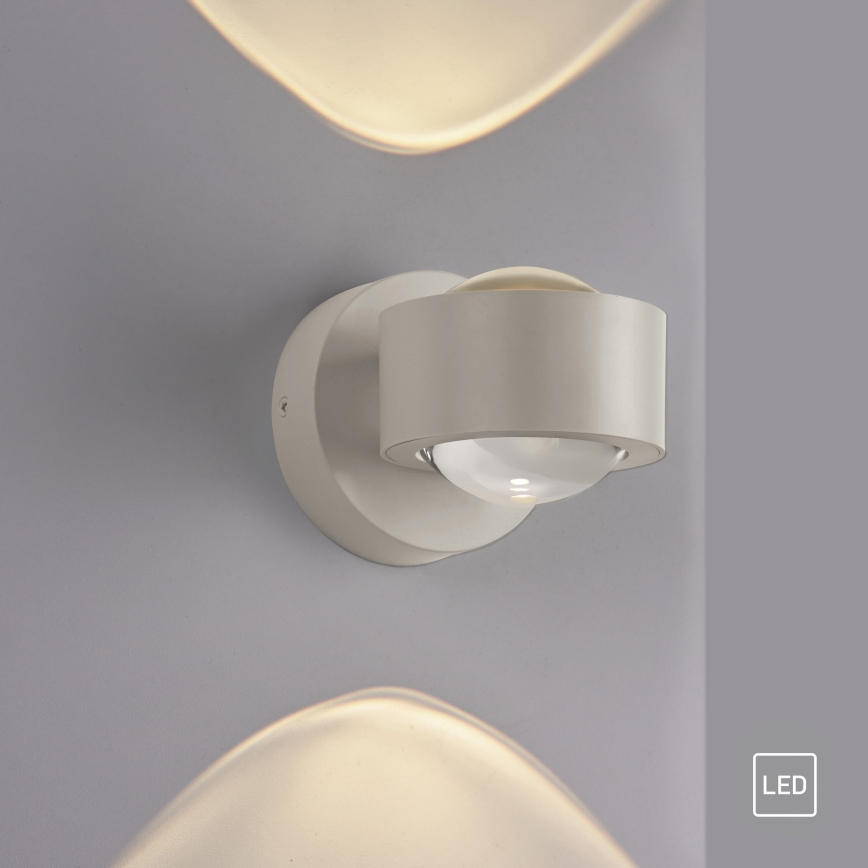 Schöner Wohnen 19331-39 - Aplique de pared LED CHIA 2xLED/2W/230V gris