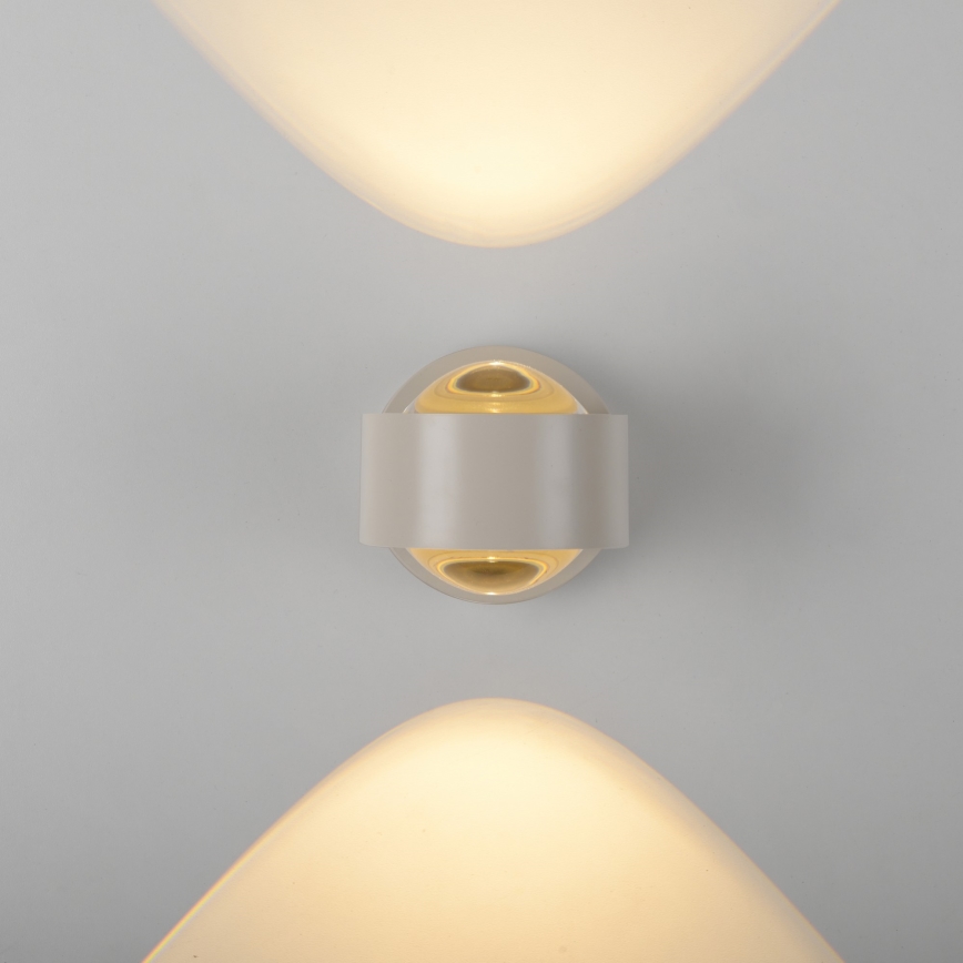 Schöner Wohnen 19331-39 - Aplique de pared LED CHIA 2xLED/2W/230V gris